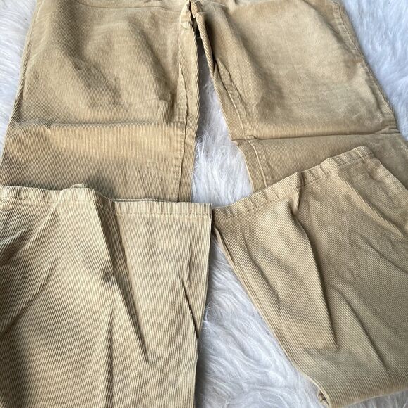 St. John's Bay Pants Size 10 Corduroy Tan Beige Khaki Bootcut Stretch Work Women - Picture 2 of 10